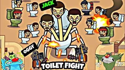 Toilet Fight взлом последняя версия